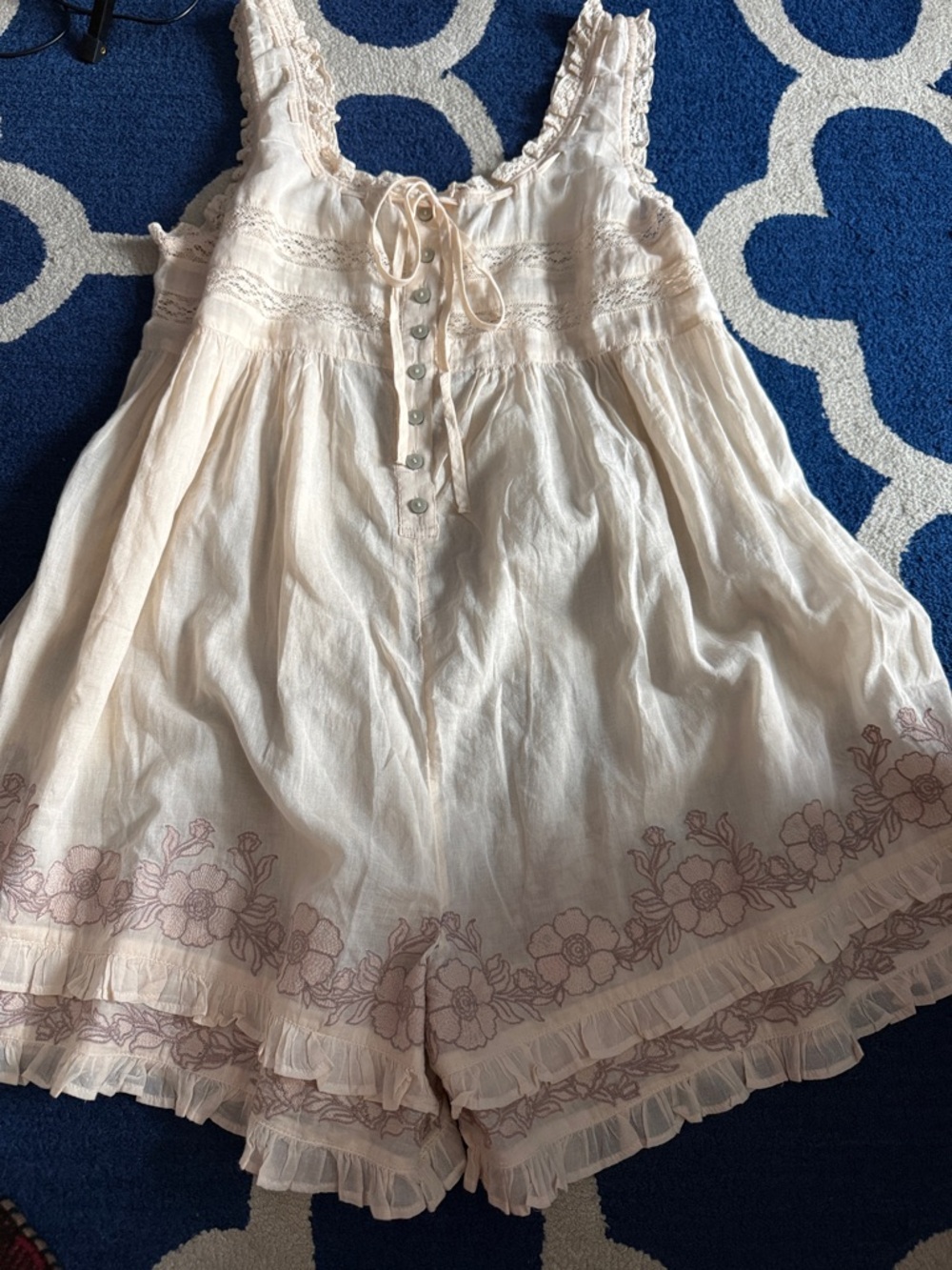 9071. Free People Bali Sail Away Romper - Picture 4 of 4